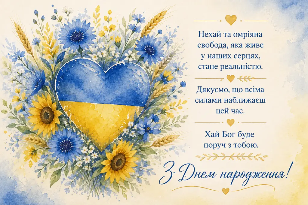 Серце української любові для військового