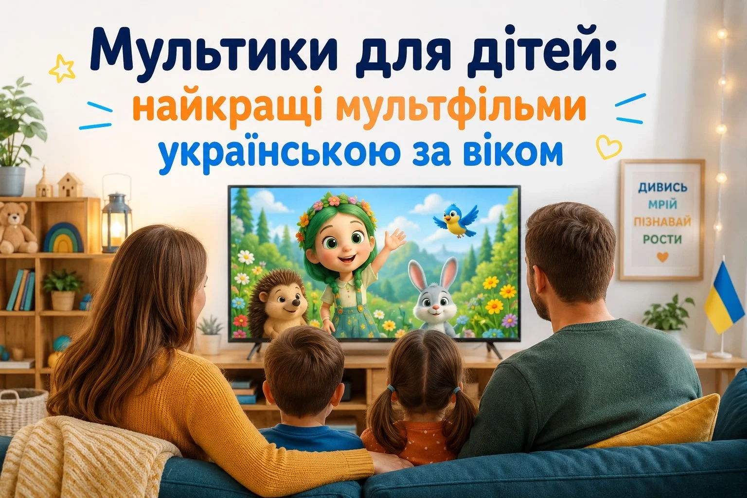 image1_result Сім’я з двома дітьми дивиться український мультфільм по телевізору