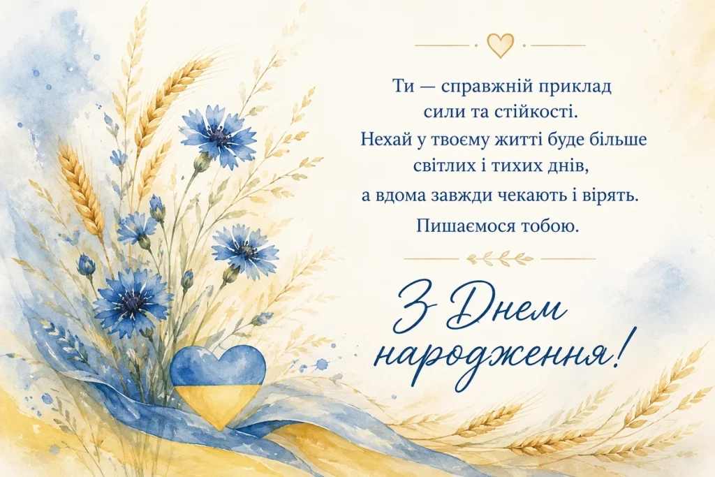 Ніжні волошки для військового