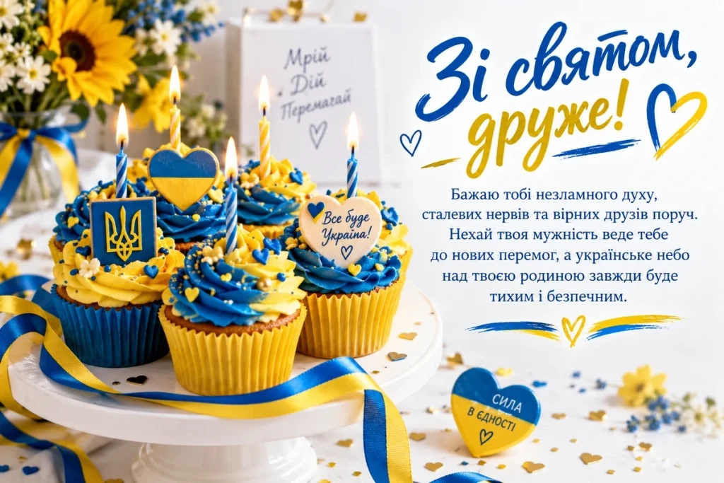 Капкейки для іменинника в українському стилі